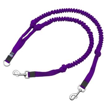 Doppelleine Hunde_Koppel_lila